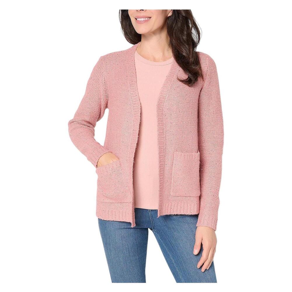 Jingle Belles by Kim Gravel Sugarplum Sparkle Cardigan Ash Rose - Regular